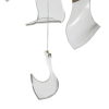 PENDENTE ONDA DOURADO E TRANSPARENTE (D)40CM (A)2CM 4X2.5W 3000K 500LM - OC008L - 3