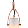 PENDENTE BAR D 14CM X 22CM 1XG9 127V / 220V BRANCO E COBRE - OP057A - 2