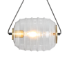 PENDENTE LAMPARINA DOURADO E TRANSPARENTE (C)31.5CM (L)20.3CM (A)20.3CM 1XE - HC013 - 3