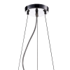 P - PENDENTE / PLAFON SOHO CROMADO TRANSP E AMBAR (D)50CM (A)28CM 6XG9 150W - PD001AM - 1
