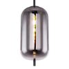 PENDENTE TRES PRETO E FUME (D)22CM (A)59.5CM 1XE27 40W - HC014 - 3