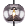 PENDENTE TRES PRETO E FUME (D)30CM (A)42.5CM 1XE27 40W - HC016 - 4