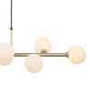 PENDENTE ABAPORU DOURADO E BRANCO (C)107CM (L)30CM (A)23CM 8XG9 200W - HL004W - 2