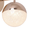 ARANDELA MEDIA LUNA DOURADO E TRANSPARENTE (C)18CM (L)12CM (A)27.5CM 1X6W 3000K 300LM - HM004 - 3