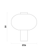 ABAJUR MIRAGE DOURADO E FUME (D)36CM (A)35CM 1X1W 3000K 300LM LED - 5
