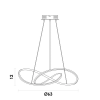 PENDENTE ATOM DOURADO (D)63CM (A)15CM 1X36W 3000K 1188LM LED - 4