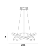 PENDENTE NODO ROSE GOLD (D)50CM (A)15CM 1X36W 3000K 1188LM LED - 4