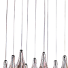 PENDENTE DROP CROMADO E TRANSPARENTE (C)31CM (L)31CM (A)21CM 9XG4 180W - HO1370B - 3