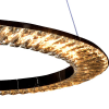 PENDENTE ORBIT CROMADO E TRANSPARENTE (D)62CM (A)3.5CM 1X30W 3000K 1650LM - ID009C - 3