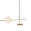 PENDENTE DENDÊ DOURADO E FOSCO (C)28CM (L)123CM (A)15CM 4X13W 2400K 4160LM - JJ019 - 4