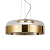 PENDENTE OTTO DOURADO E TRANSPARENTE (D)31.5CM (A)11CM 1X15W 3000K 750LM - JO007G - 4