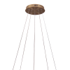 PENDENTE OCA DOURADO E TRANSPARENTE (D)60+40CM (A)4CM 32W + 22W 3000K 3168LM - GD002 - 1