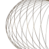 PLAFON DE SOBREPOR LANTERNA DOURADO E BRANCO (D)40CM (A)25CM 1X12W 3000K 60 - HC011 - 3