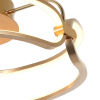 PLAFON DE SOBREPOR LUMINA DOURADO (D)47CM (A)17CM 1X35W 3000K 1750LM - BB016SG - 3