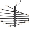PENDENTE NEO PRETO E BRANCO (C)104CM (L)60CM (A)39CM 18XG9 450W - RE017L - 3