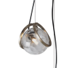 PENDENTE TAHI DOURADO E TRANSPARENTE (D)38CM (A)15CM 3XG9 75W - RE014L - 3