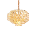 LUSTRE ODEON DOURADO E CONHAQUE (D)78CM (A)48CM 16XE14 640W - AQ026L - 2