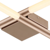 PLAFON DE SOBREPOR PALITO DOURADO (C)70CM (L)70CM (A)7CM 4X6W 2700K 1200LM - CD016 - 3