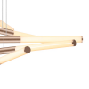 PENDENTE PALITO DOURADO (C)90CM (L)90CM (A)23CM 10X7,2W 2700K 3600LM - CD014 - 3