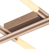 PLAFON DE SOBREPOR PALITO DOURADO (C)86CM (L)70CM (A)7CM 6X6W 2700K 1800LM - CD017 - 3