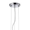 PENDENTE / PLAFON SOHO CROMADO E TRANSPARENTE (D)28CM (A)13CM 3XG9 75W - PD005CR - 2