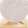 BASE PARA ABAJUR BIAGIO DOURADO E BRANCO (D)22CM (L)12CM (A)37CM 1XE27 40W - GL016WG - 3