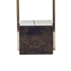 BASE PARA ABAJUR QUADRATTO NIQUELADO E PRETO (C)13CM (L)15CM (A)50CM 1XE27 40W - GL020N - 3