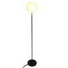 COLUNA VIVA CROMO NEGRO E BRANCO (D)25CM (A)160CM 1XE27 BOLINHA 5W - SQ008B - 1