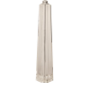 BASE PARA ABAJUR CLASSIC CROMADO E TRANSPARENTE (D)9CM (A)45CM 1XE27 40W - XL1151 - 2