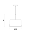 PENDENTE BOT BRANCO E NICKEL (D)35CM (A)35CM 1X40W E27 - 1