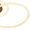 PLAFON CIRCOLO FRENCH GOLD E BRANCO (C)86CM (L)49CM (A)20CM 1X54W 3000K 270 - BB020 - 1