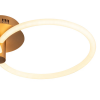 PLAFON CIRCOLO FRENCH GOLD E BRANCO (C)69CM (L)39CM (A)15CM 1X32,4W 3000K 1 - BB021 - 3