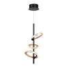 PENDENTE GINGA ROSE GOLD E PRETO (D)23.5CM (A)52CM 1X 4,3W + 2X 6,1W 3000K 82 - BB012 - 4
