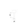 BASE PARA ABAJUR CLASSIC CROMADO E TRANSPARENTE (D)9CM (A)45CM 1XE27 40W - XL1151 - 4