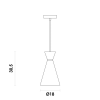 PENDENTE SET BRANCO E NICKEL (D)18CM (A)3.5CM 1X40W E27 - 3