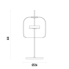 ABAJUR MIA DOURADO E FUME (D)26CM (A)56CM 1X1W 3000K 300LM LED - 5
