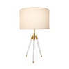 BASE PARA ABAJUR VENETO DOURADO E TRANSPARENTE (C)29.5CM (L)25.5CM (A)59.5CM 1XE27 40W - MI006 - 4