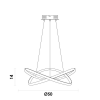 PENDENTE NODO DOURADO (D)50CM (A)15CM 1X36W 3000K 1188LM LED - 5