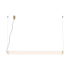 PENDENTE LAMPE BRONZE E TRANSPARENTE (C)125CM (L)7.35CM (A)7.35CM 1X45W 300 - HC001L - 3