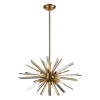 PENDENTE NIX BRONZE E TRANSPARENTE (D)66CM (A)38CM 6XE14 240W - BO013S - 4
