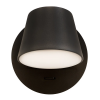 ARANDELA MEERA PRETO (D)12CM (A)12CM 1X6W 3000K 240LM - ARANDELA MEERA PRETO (D)12CM (A)12CM 1X6W 3000K 240LM - 5