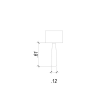 BASE PARA ABAJUR CLASSIC CROMADO E TRANSPARENTE (D)12CM (A)61CM 1XE27 40W - XL1152 - 6