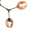 PENDENTE ORBE DOURADO E CHAMPAGNE (C)150CM (L)40CM (A)95CM 9XE27 360W - KY001LG - 5
