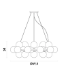 PENDENTE HALO NIQUELADO E CROMADO (D)69.5CM (A)24CM 25XG9 125W - PENDENTE HALO NIQUELADO E CROMADO (D)69.5CM (A)24CM 25XG9 125W - 5