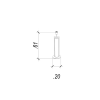 BASE PARA ABAJUR VENETO DOURADO E MARROM (D)17CM (A)58.5CM 1XE27 40W - MI009 - 5
