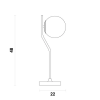 ABAJUR VIVA DOURADO E BRANCO (D)17CM (A)49CM 1XE27 BOLINHA 5W - SQ007 - 8
