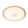 PLAFON DE SOBREPOR DOMO DOURADO (D)50CM (A)6CM 1X36W 3000K 2520LM LED - 2