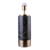 BASE PARA ABAJUR MARMO DOURADO E PRETO (D)12CM (A)39CM 1XE27 40W - GL001GB - 1