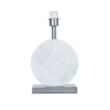 BASE PARA ABAJUR BIAGIO NICKEL E BRANCO (D)22CM (L)12CM (A)37CM 1XE27 40W - GL016WN - 4