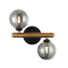 Arandela Bambu Preto E Bronze (D)0Cm (C)24Cm (L)15Cm (A)27Cm 2X25W 0Lm G9 - HL022SB - 1